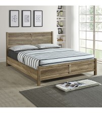 Cielo Natural Wood Like MDF Bed With Strong Legs in Multiple Size & Colour